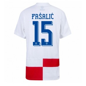 Kroatien Mario Pasalic #15 Hjemmebanetrøje EM 2024 Kort ærmer